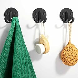 Vanloory Bath Towel Hooks, 5 Pack Double Strong