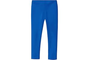 CITY THREADS Made in USA Girls Leggings in 100% Cotton for School Uniform or Play for Sensitive Skin SPD Sensory Friendly Clothing