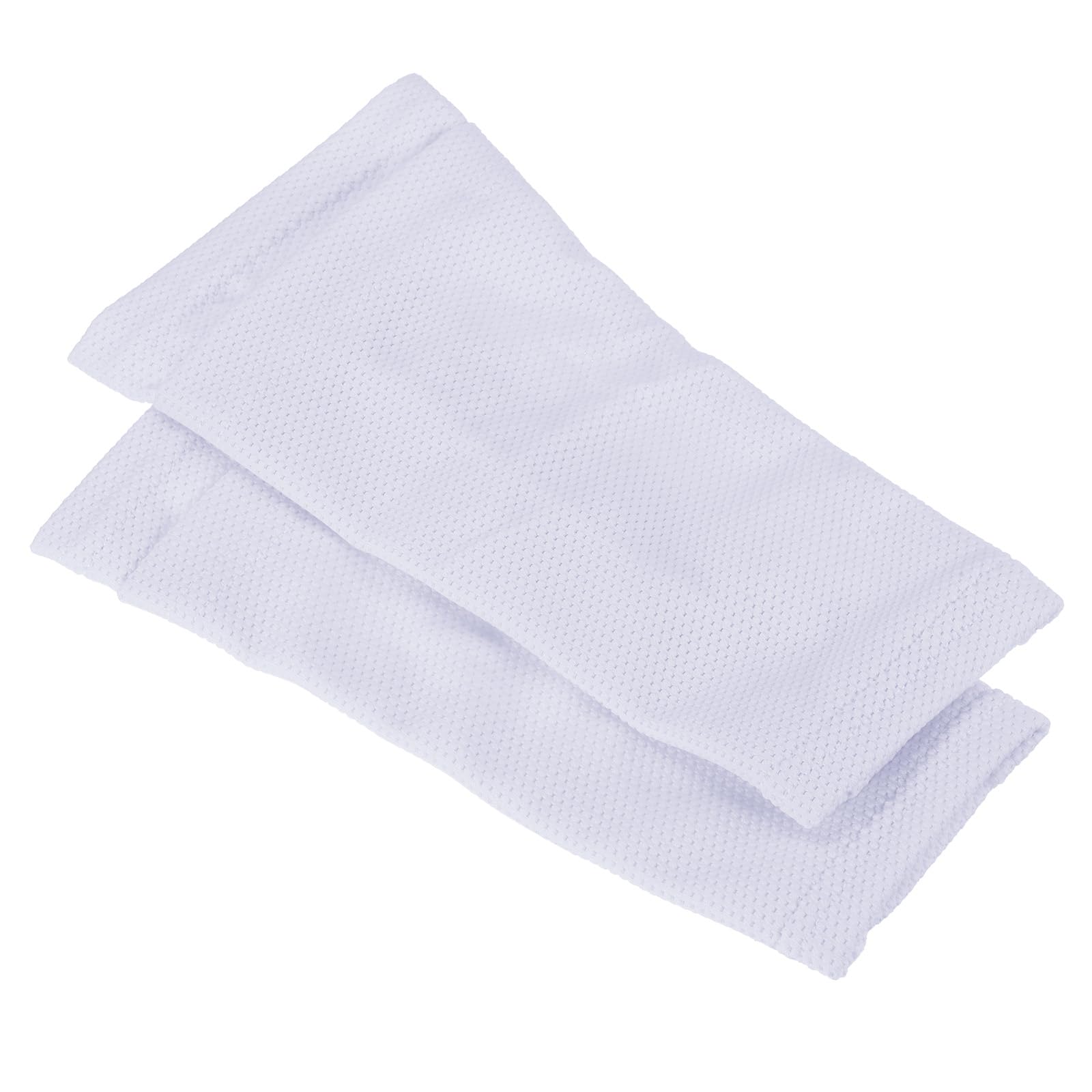 PATIKIL Size M Soccer Shin Guard Socks, 2 Pack Breathable Sleeves for Running, White — image 1