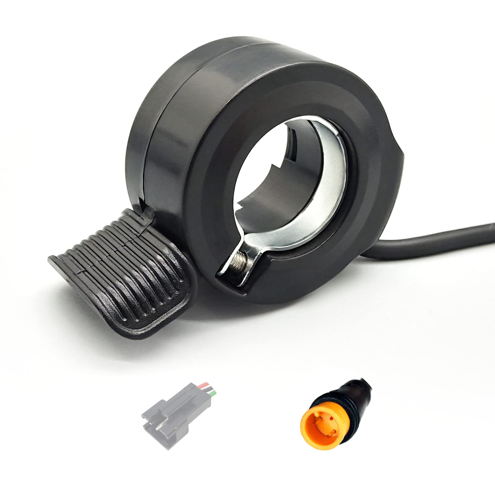 HUDAMZKY Electric Bike 130X Thumb Throttle 24V 36V 48V 60V 72V SM Waterproof Connector Ebikes for Adults Accessories (130X Waterproof Plug)