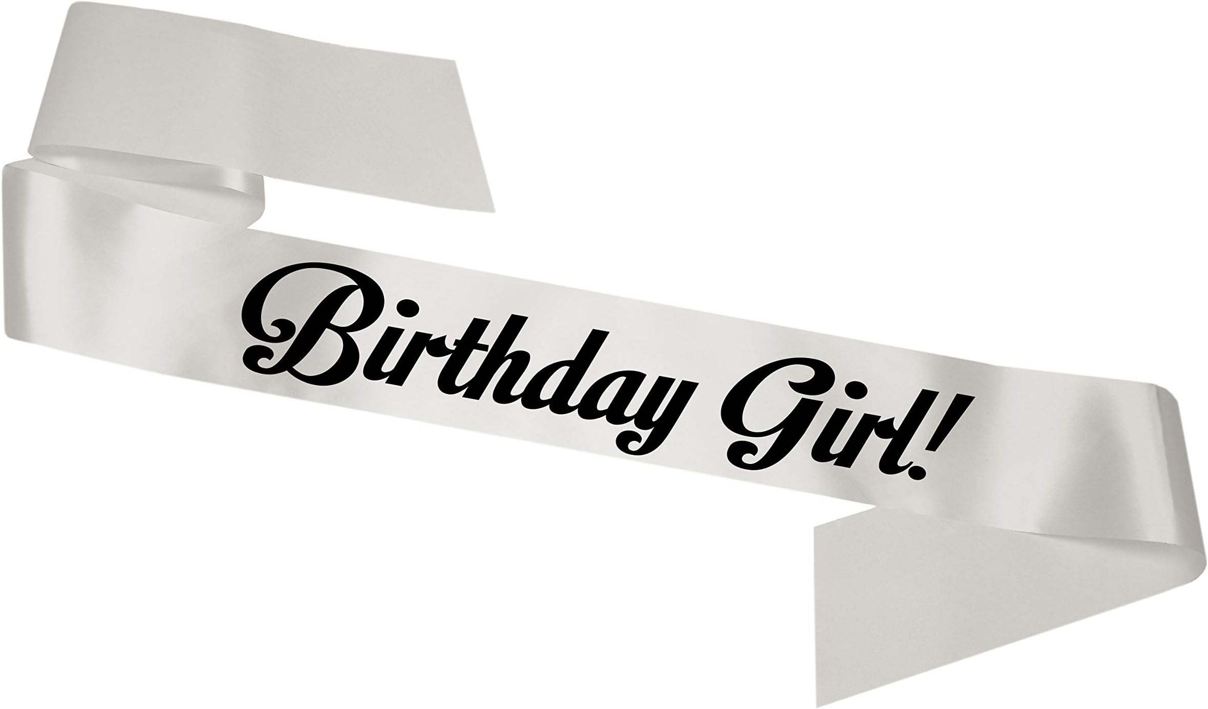 Birthday Girl Sweet Sixteen 18 and legal 21 today Sash 16th 18th 21st 30th 40th 50th 60th Party Gift - 1001 (Silver)