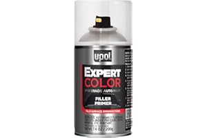 U-POL Expert Color Filler Primer, Automotive Primer, Professional Grade, Fills Imperfections, Easy-To-Use, Gray