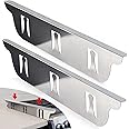 Stove Cover, Stove Guard, Stainless Steel Stove Gap Covers, Heat Resistant & Easy to Clean Stove Counter Gap Cover, Kitchen Stove Counter Gap Cover Eliminates Gap Between Counter & Appliances (2 pcs)