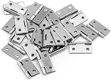 QWORK 40Pcs Mini Hinge 25mm Folding Floor Butt Hinges with 160 Screws view 7