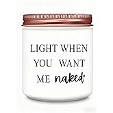 Valentines Day Birthday Gag Gifts for Him Her Men Women,Gifts for Boyfriend Girlfriend Husband Wife,Handmade Lavender Scented Candle (7oz)