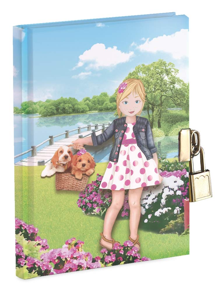 Secret Diary 14.5x18.5 cm with Metal Padlock and 2 Keys