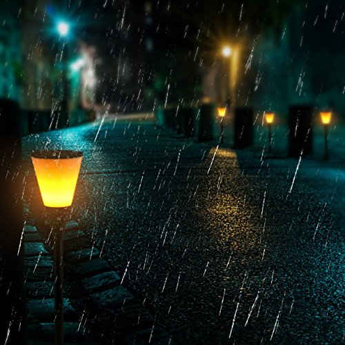 Zeonetak Solar Lights Outdoor Wineglass Flickering Flame Solar Powered Torch Light Adjustable 3-in-1 Table Lantern Waterproof Wireless Garden Spotlight Wall Light (2)