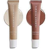 Summer Fridays Tinted Lip Butter Balm - Conditioning Vegan Lip Balm for Instant Moisture, Shine & Hydration - Sheer-Tinted, Soothing Skincare (Vanilla & Vanilla Beige)