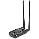 Alfa Long-Range Dual-Band AC1200 Wireless USB 3.0 Wi-Fi Adapter w/2x 5dBi External Antennas – 2.4GHz 300Mbps/5GHz 867Mbps – 8