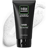 Tiege Hanley Daily Face Wash for Men, Gentle Fragrance-Free Cleanser with Jojoba Oil, Aloe, & Vitamin B3, Hydrating Foaming Formula for Deep Clean, Gentle on Sensitive Skin, Men’s Skin Care, 5.5 Fl Oz