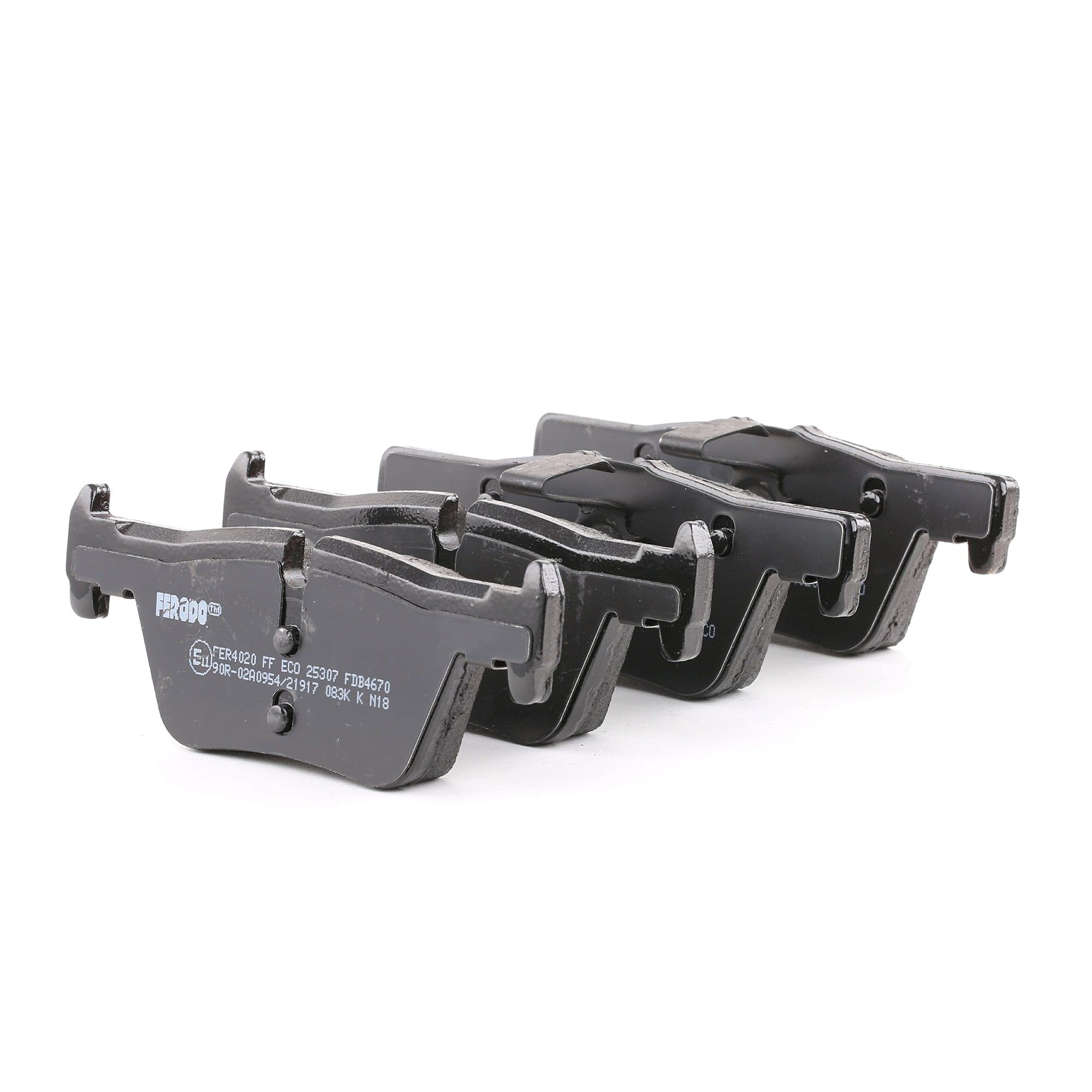FERODO FDB4670 Rear Brake Pad Set for Wear Warning without Accessories