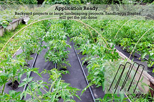 Sandbaggy 500-Count Landscape Staples ~ SOD Staples, Garden Stakes, Square Pins