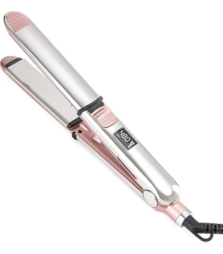 MALINA TITANIUM HAIR IRON STRAIGHTENER FOR KERATIN TREATMENT (Pink) Malina Titanium PROFESSIONAL Hair Iron Straightener for  main image 4
