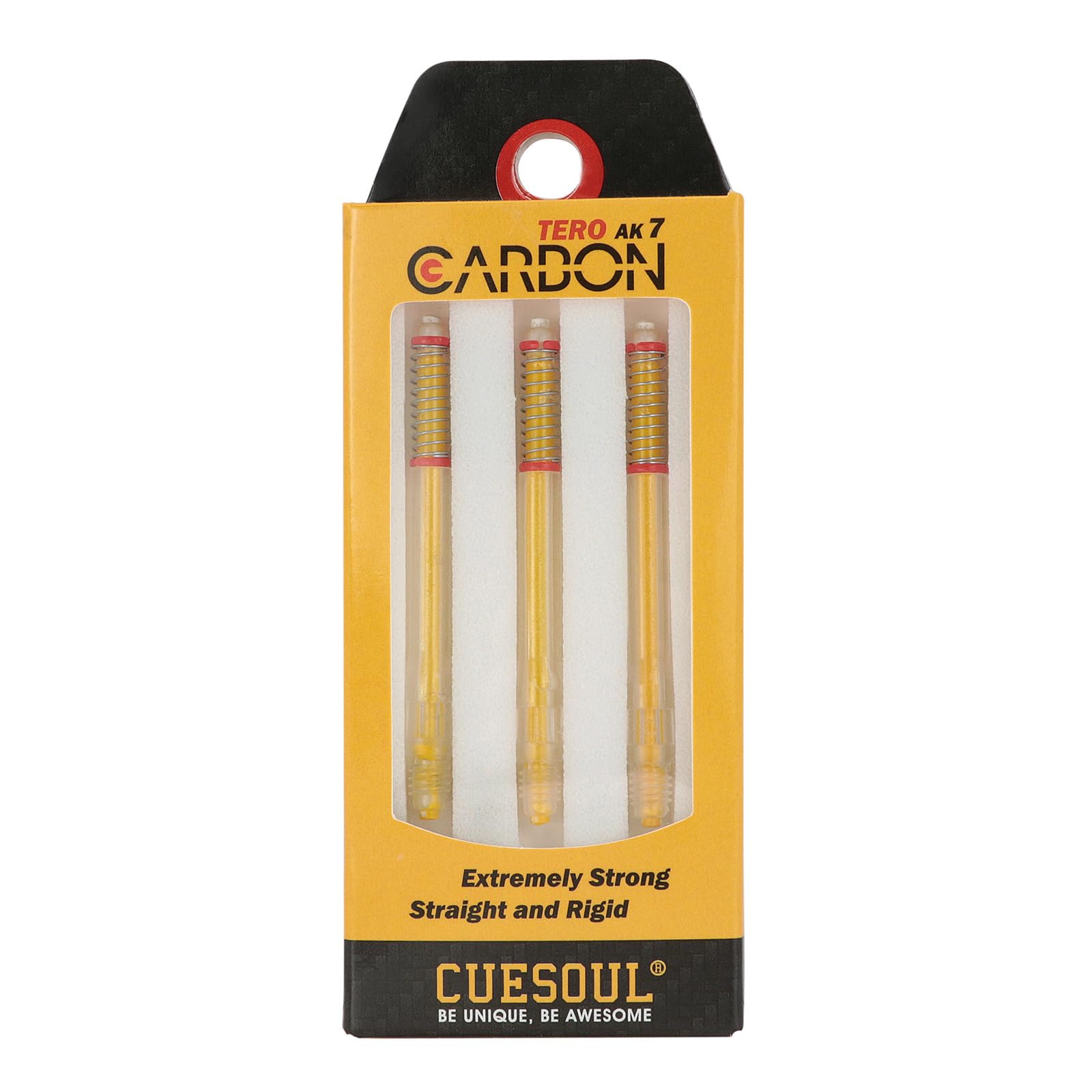 CUESOUL TERO AK7 Carbon Dart Shafts/Stem Built-in Spring Telescopic,Set of 3 pcs