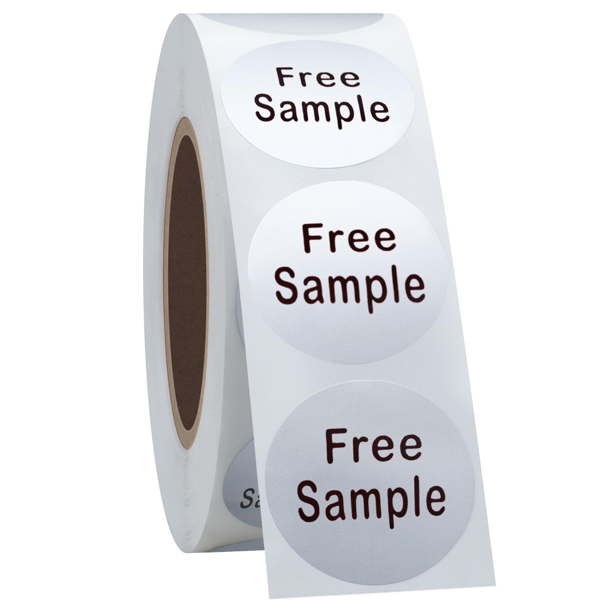 Hycodest 500 PCS Sliver Stickers 20mm Circle Small Dot Labels Product Stcikers for Sample Products (Silver, Sample)