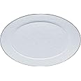 Golden Rabbit Enamelware - Solid White Pattern - 12 x 16 Oval Platter