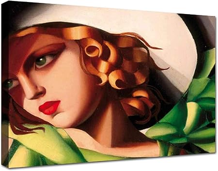Canvashop Quadri Moderni Cm 100x70 Arte Tamara Lempicka Rgazza Coi Guanti Stampa Su Tela Canvas Quadro Moderno Amazon It Casa E Cucina