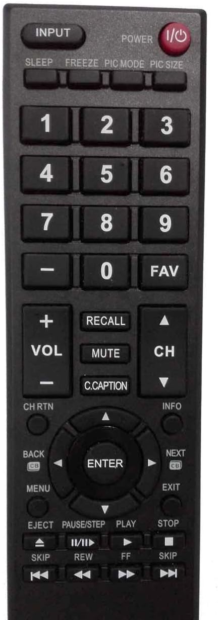 New CT-RC1US-16 TV Remote for Toshiba LED HDTV 28L110U 32L110U 32L220U 40L310U 43L310U 43L420U 49L310U 49L420U 55L310U 65L350U TV