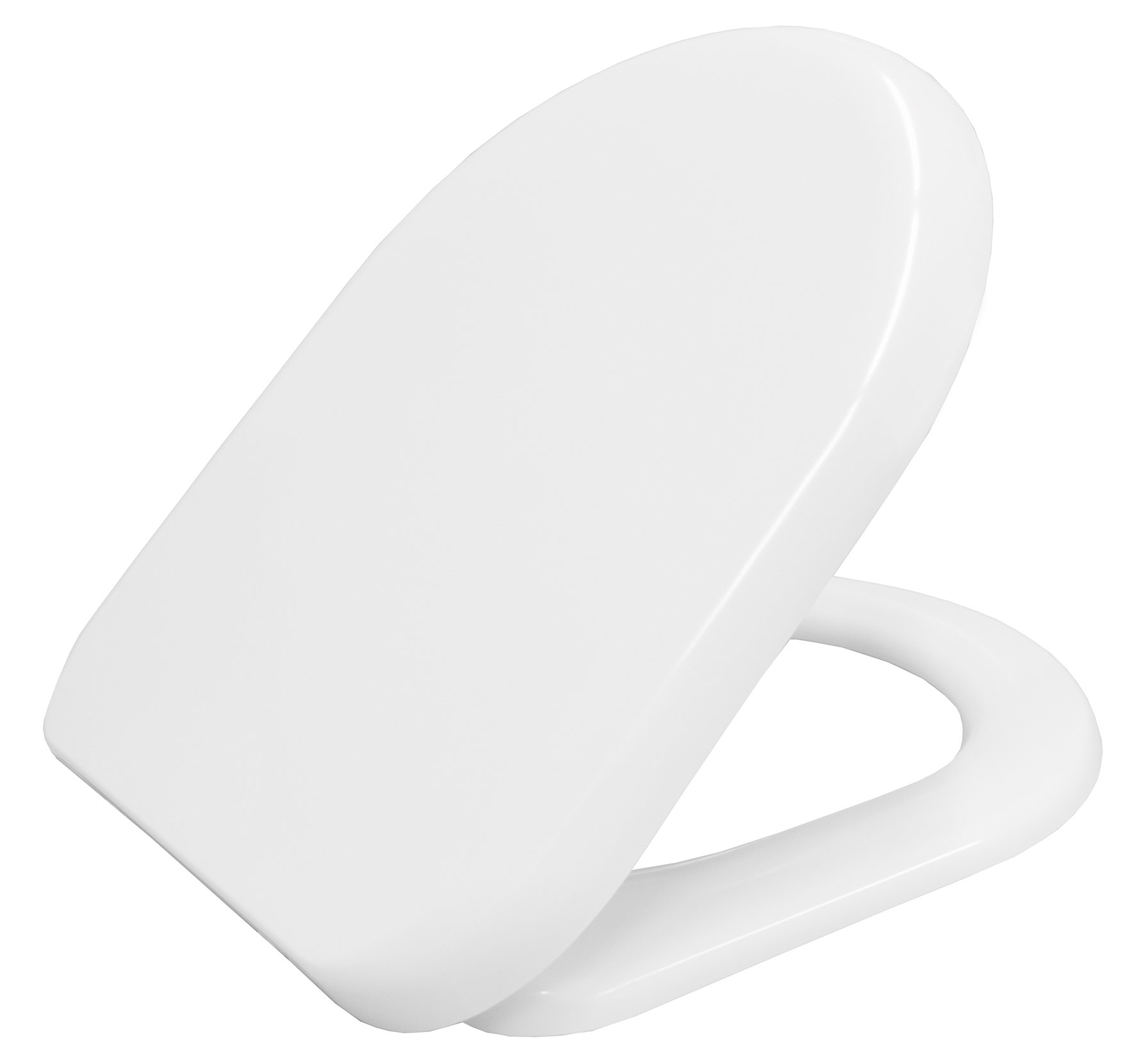 BEMIS Sanremo Toilet Seat Slow Close Take Off Top Fix Thermoplast White | WC seat with Take Off Top Fix | Unbreakable and Recyclable Long-Lasting thermoplastic | Easy Installation | D-Shape