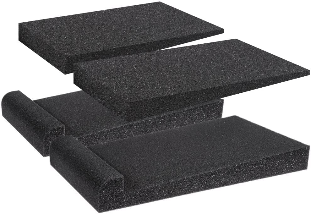 Anpro 2 PCS Studio Monitor Acoustic Isolation Pads, Stabilizer Speaker base, 12x 7x 1.5/30 cm x 17 cm x 3.5 cm