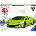 Ravensburger Lamborghini Huracán EVO Verde | 108 Piece 3D Jigsaw Puzzle | Perfect for Kids and Adults | Easy Click Technology for Ideal Fit | Durable Display Piece