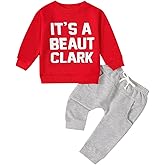 FIOMVA Toddler Baby Girl Boy Thanksgiving Outfits 3 6 9 12 18 24Month 2t 3t 4t 5t Sweatshirt Top+Pant Turkey Clothes Set