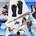 Rechargeable Electric Heated Warm Gloves Men Women Waterproof Insulated Heating Gloves Thermal Gloves for Winter Sport Hunting Motocycle Climbing Camping,Temperature Adjustable,Black,L/XL