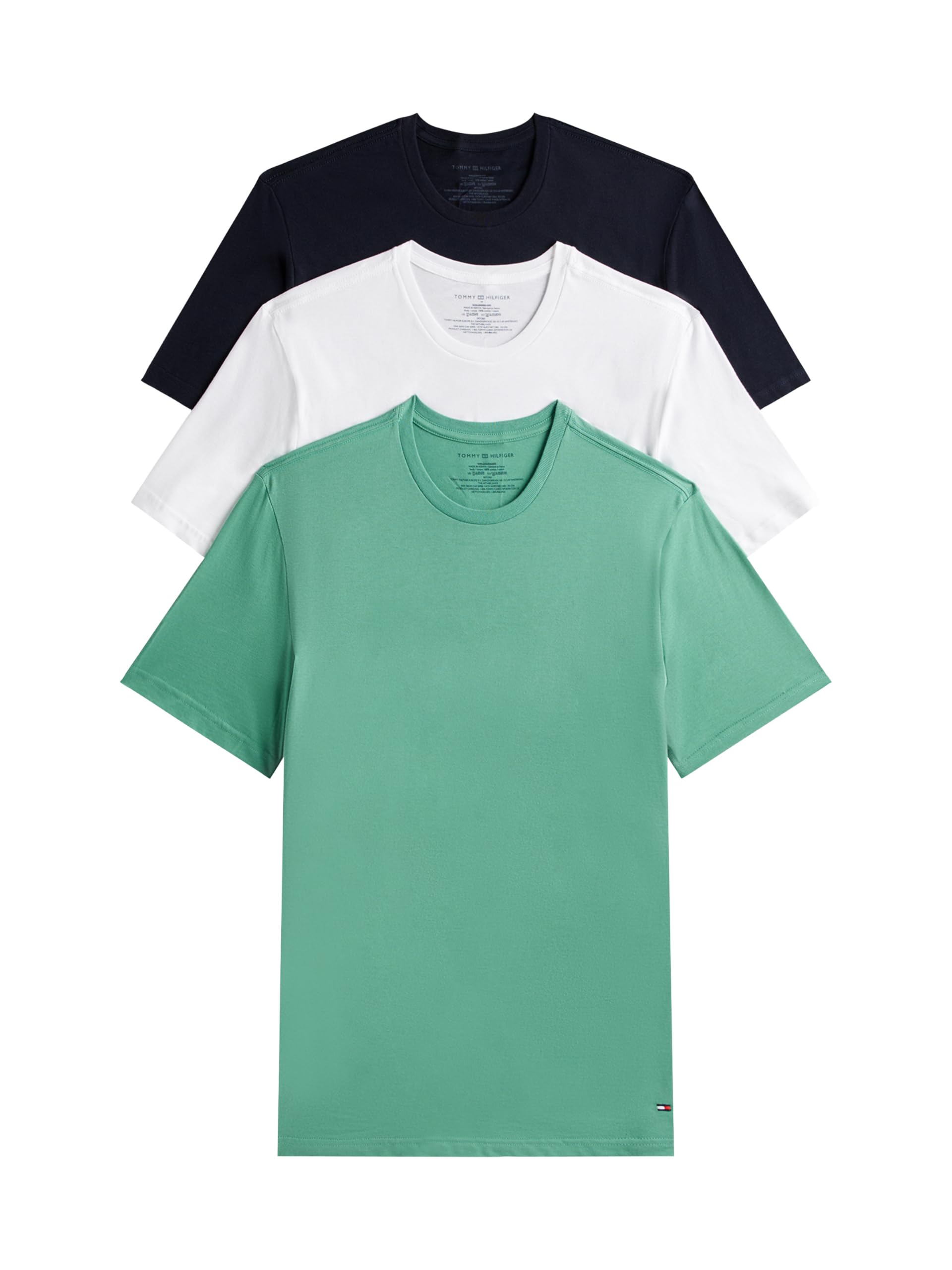 Tommy Hilfiger Men's Cotton Classics 3-Pack Crewneck Undershirts Image