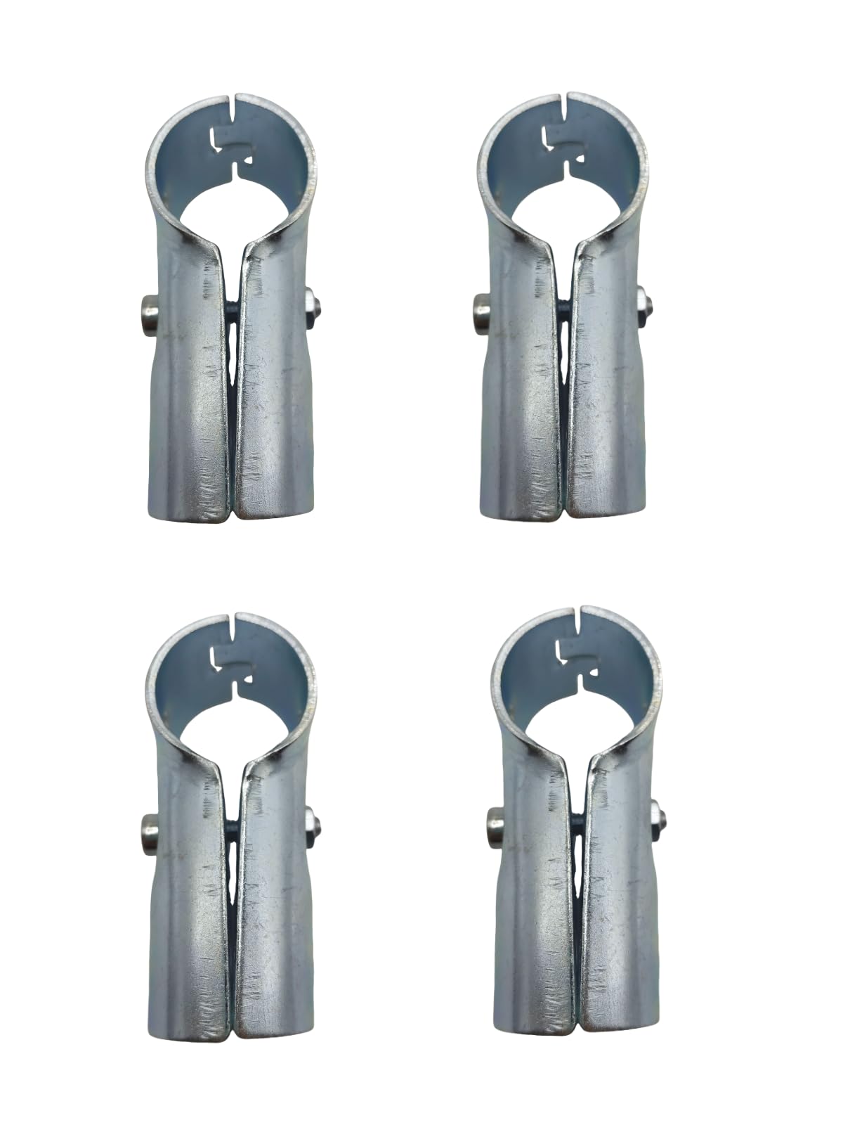 Photo 1 of 4 Pcs T Clamps Pipe Connector Metal Fittings,Structural Pipe Connector Joint,Fit OD 1-1/4 inch (32 mm) Carbon Steel End Rail Tee Clamps,Chain Link Fence,Bolts and Nuts Included