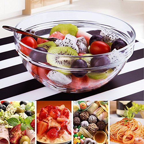 Maredash Mini Bowls 4 Inch Glass Bowls for Kitchen Prep, Dessert, Dips