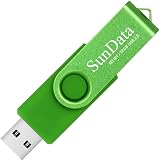 SunData 32GB USB 2.0 Memory Stick 3 Pack Swivel Design Blue Green Red view 3