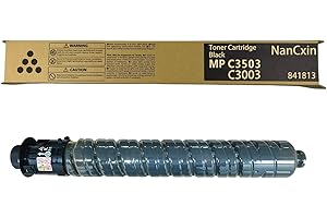 NanCxin MP C3503 Toner Cartridge Replacement for Ricoh MP C3003 MPC3503 C3004 C3504 C3004ex C3504ex, 1-Pack Black