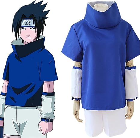 Amazon 漫依轩 ナルト 疾風伝 うちは サスケ コスプレ衣装 Naruto 疾風伝 Cos コスプレ コスチューム 変装 仮装 文化祭 学園祭 女 S コスプレ 仮装 通販
