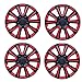 Hubcaps - RED and Black, 