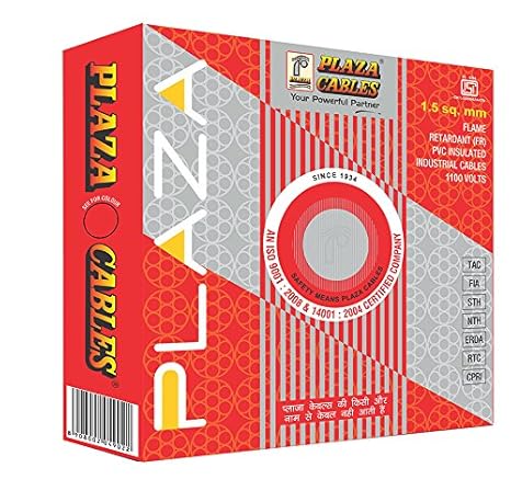 Plaza Copper Pvc Cable 1 5 Sqmm Green 90 M Amazon In Home