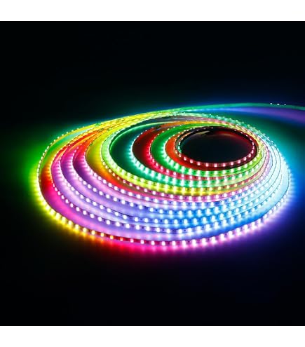 thumbnail image 2 of Aazon.co: TOPAI 24V Thin 5 Red COB LED Strip 16.4ft Narrow LED Tape 2 of 14