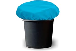 BRINGERPET Horse Bucket Cover, Waterproof Feed Bucket Top 2-5 Gallon (Blue) - 1 pc