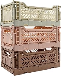 Collapsible Storage Box, Foldable Crate Organizer