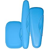 RADIUS Travel Case Value Pack, 3 Count (Toothbrush, Razor, Soap), BPA-Free Recycled Plastic, Portable for Bathroom, School, Home, Camping - Periwinkle Blue