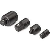 TEKTON Impact Adapter/Reducer Set, 4-Piece | SIA99025 | 1/4, 3/8, 1/2 in.