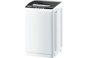 OUTGAVA Full Automatic Washing Machine,2.1 Cu.ft Compact Laundary Washer,10 Programs 8 Water Levels with LED Display&Child Lock,2-in-1 Portable Washer and Spin Dryer Combo for Home,Apartment,RV