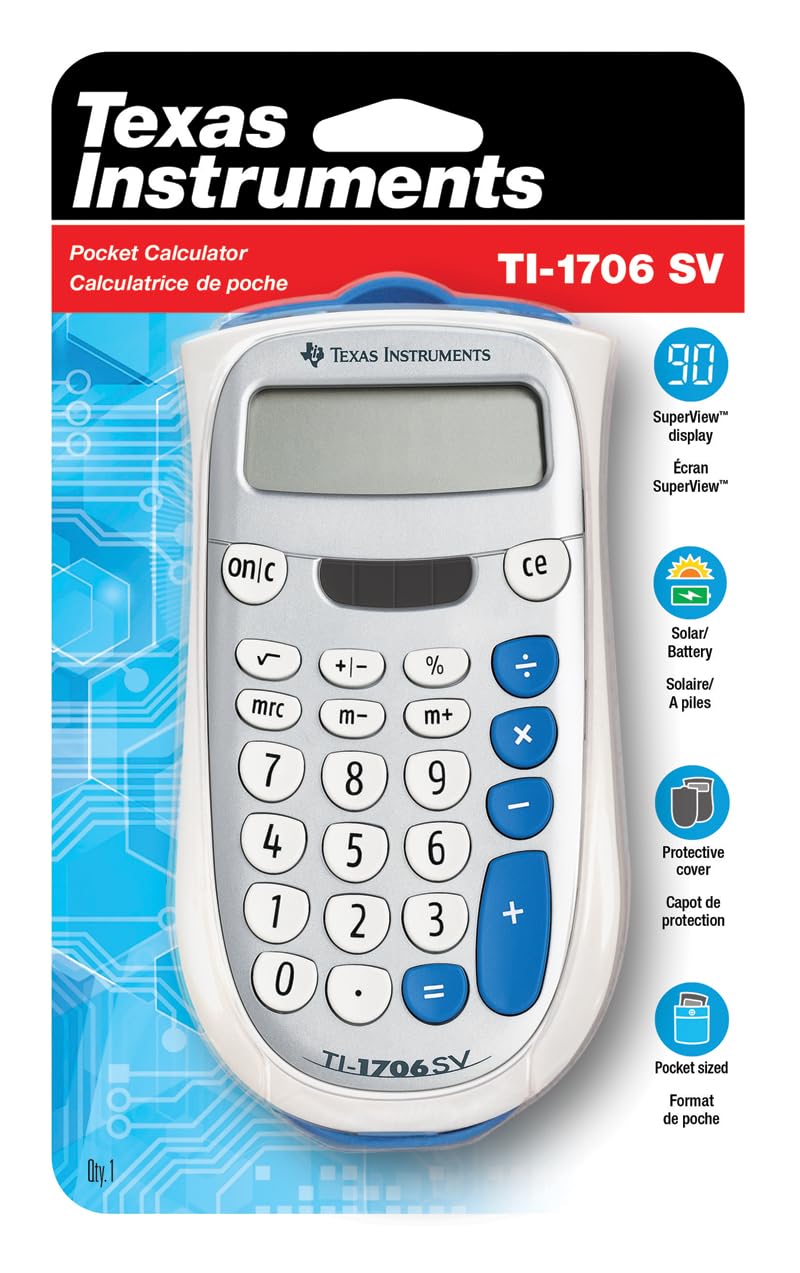 Texas Instruments TI-1706 SV Standard Function Calculator