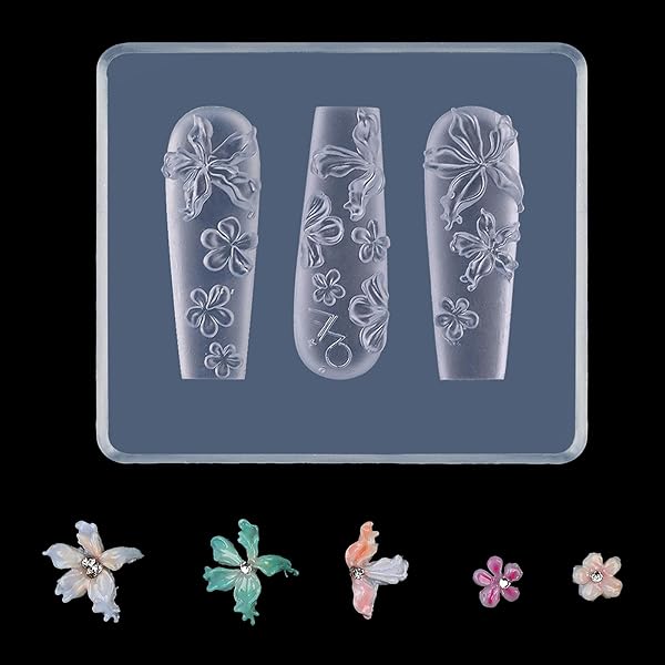 AKOAK Doppelkopf-Silikon-Nagelstift Für 3D-Gravur – 2 Stück, Perfekt Für UV-Gel & Nagelkunst