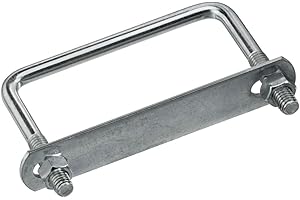 Stanley National Hardware 2192BC #673-3/8"x4"x3" Zinc Plated U Bolt w/o Plate w/Hex Nuts