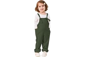 LIFAky Toddler Girl Boy Overalls Fall Outfits Corduroy Adjustable Straps Suspender Pants with Pockets Jumpsuit Romper 1-5T