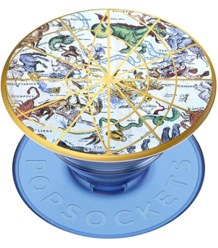 PopSockets, Impugnatura Per Telefono Traslucida, Con Supporto Espandibile, Motivo Con Sole (sun Goddess