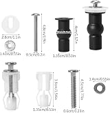 ZFYQ Toilet Seat Fittings 4 Pcs Expansion Screws Universal Hinges Bolts view 2