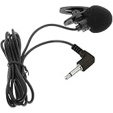 AKindle Mini lavalier Lapel Tie Clip-on 3.5mm Jack Condenser Collar Microphone for Belt Pack Mic System,Voice Amplifier,Teachers, Speakers,Coaches,Presentations,Tour Guides