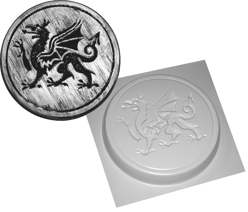 dennycraftmoulds Make Welsh Dragon Stepping Stones with this ABS Concrete Garden Mould