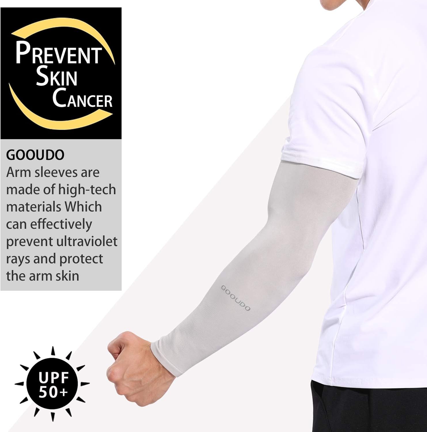 UV Sun Protection Cooling Arm Sleeves for Men & Women Compression Tattoo Sleeves for Baseball Football Running Cycling: Clothing